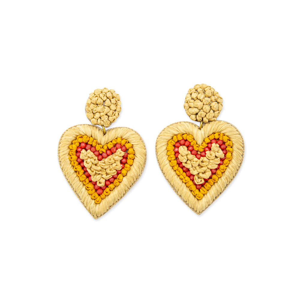 Woven Heart of Gold Myra Earrings