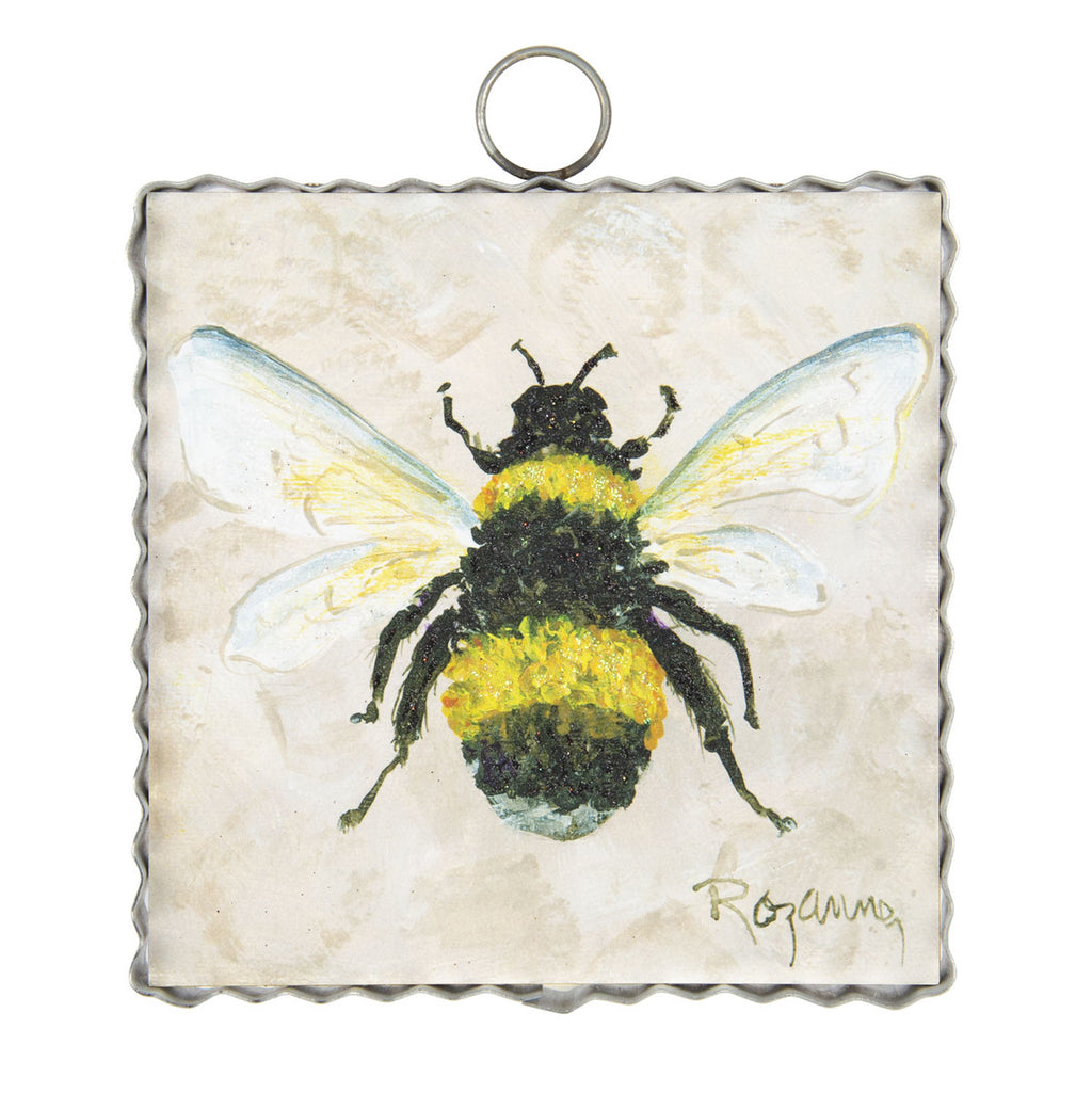 Roundtop Collection Mini Honey Bee Print