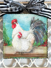 Roundtop Collection Mini Rooster & Hen Print