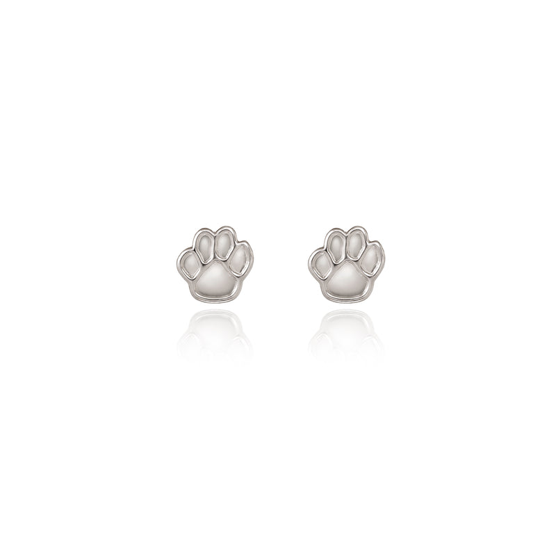 Paw Print Spirit by Silver Forest Earrings
