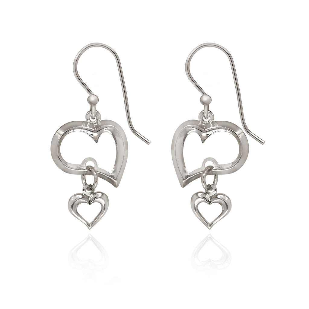Open Hearts Duet Spirit by Silver Forest Earrings