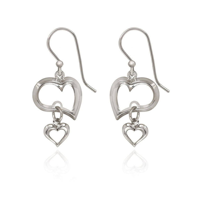 Open Hearts Duet Spirit by Silver Forest Earrings