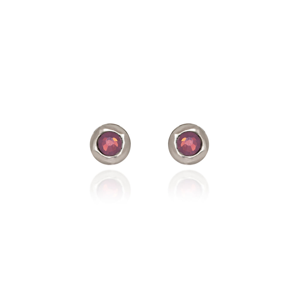 Stone Stud Spirit by Silver Forest Earrings