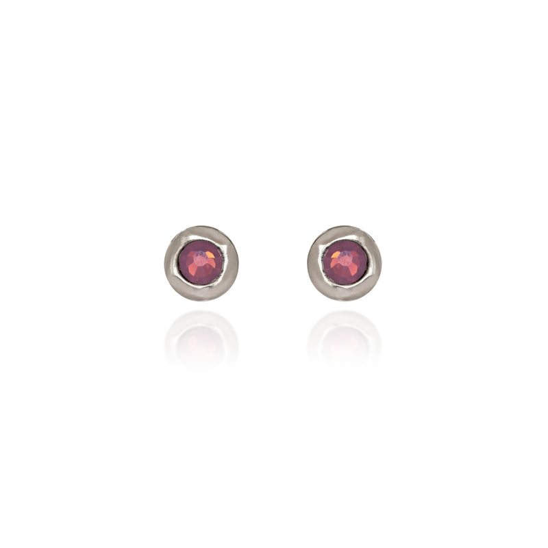 Stone Stud Spirit by Silver Forest Earrings