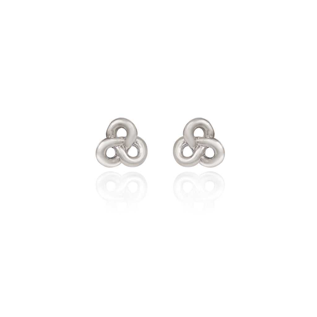 Silver Love Knot Spirit by Silver Forest Earrings