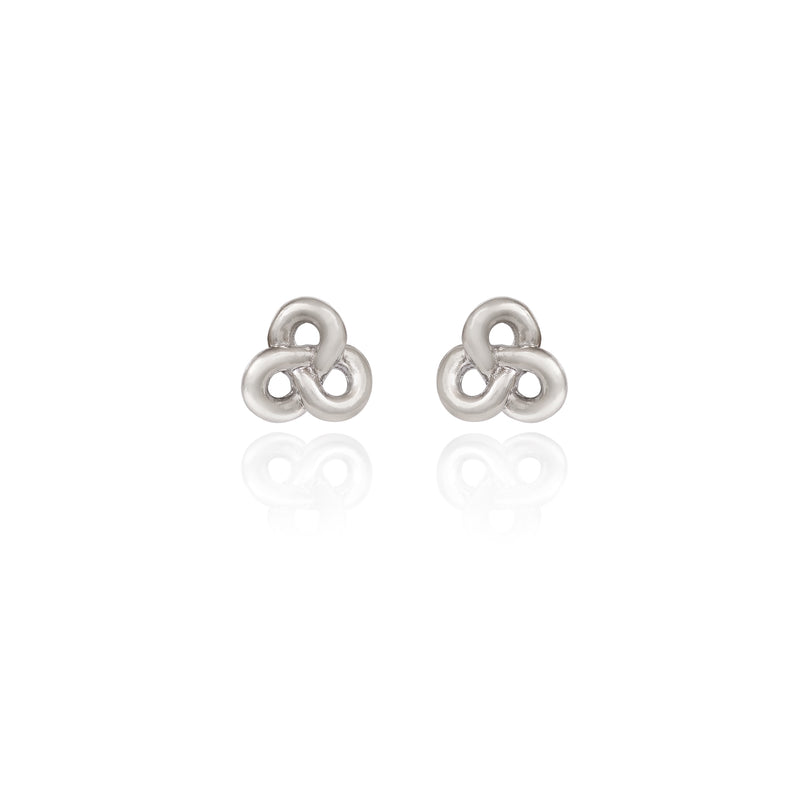 Silver Love Knot Spirit by Silver Forest Earrings