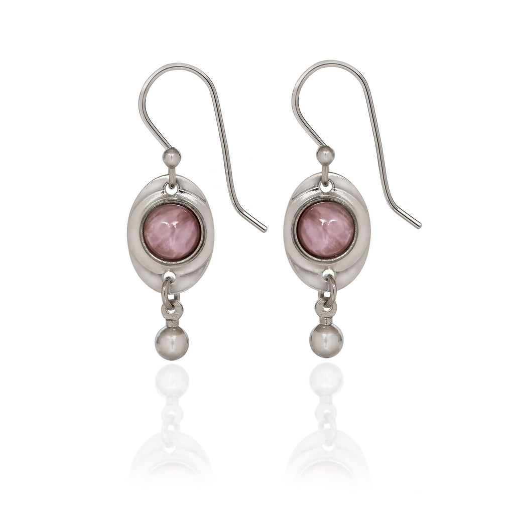 Amethyst Stone Spirit by Silver Forest Earrings