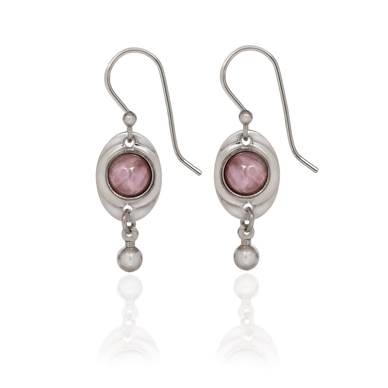 Amethyst Stone Spirit by Silver Forest Earrings