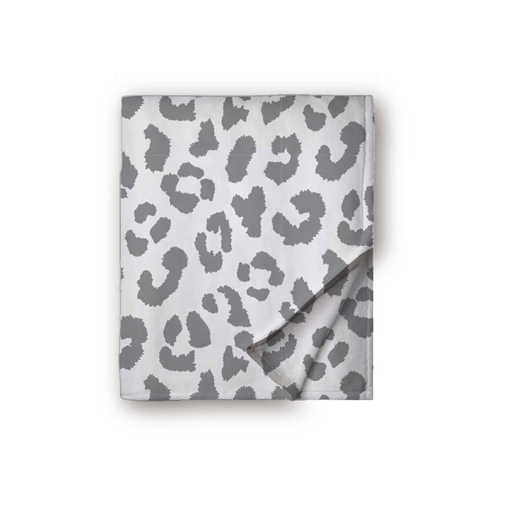Grey Leopard Super Soft 50" x 80" Blanket