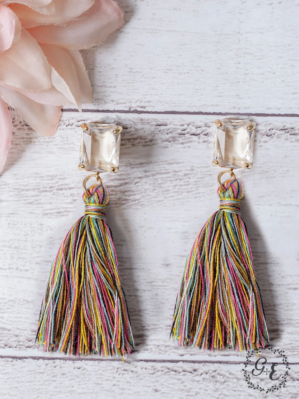 Love Notes Multi Tassel Stud Earrings