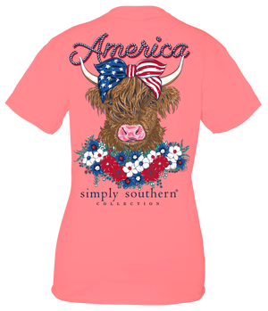 American Cow Short Sleeve Simply Southern Tee