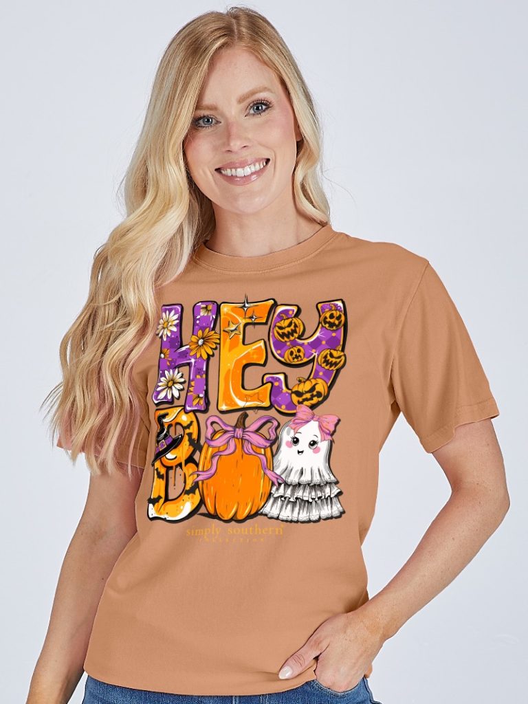 Hey Boo Short Sleeves Simply Southern Tee