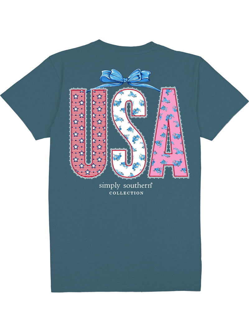 Lace USA Short Sleeve Simply Southern Tee