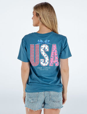 Lace USA Short Sleeve Simply Southern Tee