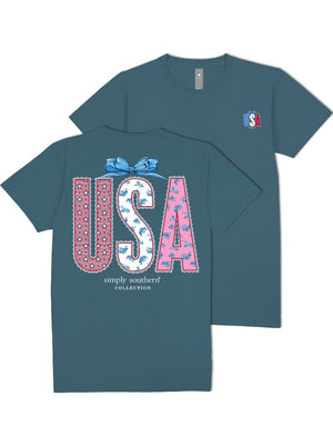 Lace USA Short Sleeve Simply Southern Tee