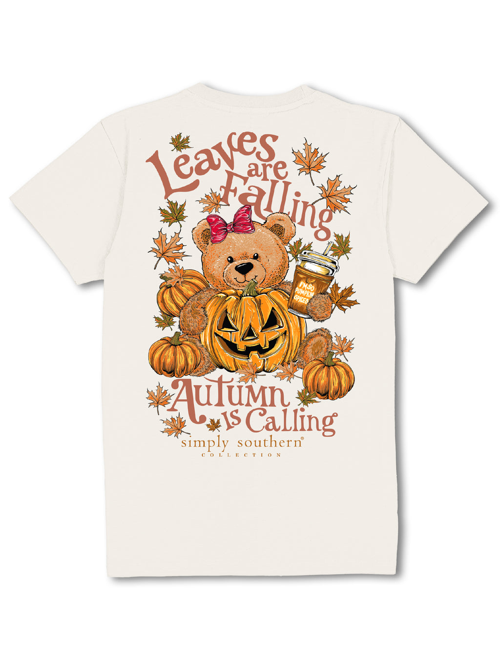 Teddy Fall Short Sleeves Simply Southern Tee