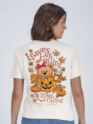 Teddy Fall Short Sleeves Simply Southern Tee