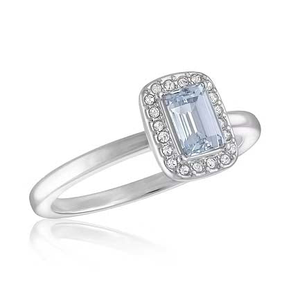 CZ Emerald Cut Stacks Ring