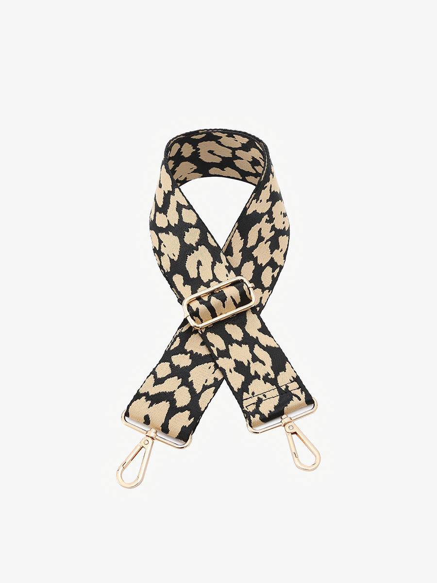 Tan Leopard Jen & Co. Guitar Strap