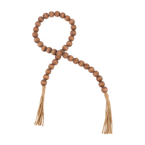 Vintage Wood Beaded Tassel