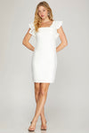 Celebrate the Day Ruffled Sleeve Dress