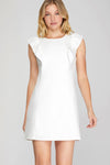 Radiant Days Ruffled Sleeve Dress