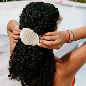 Teleties Shimmering Shell Flat Hair Clip
