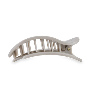 Teleties Silver Flames Flat Round Hair Clip