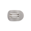 Teleties Silver Flames Flat Round Hair Clip