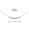 Sister Dot & Dash Morse Code Necklace