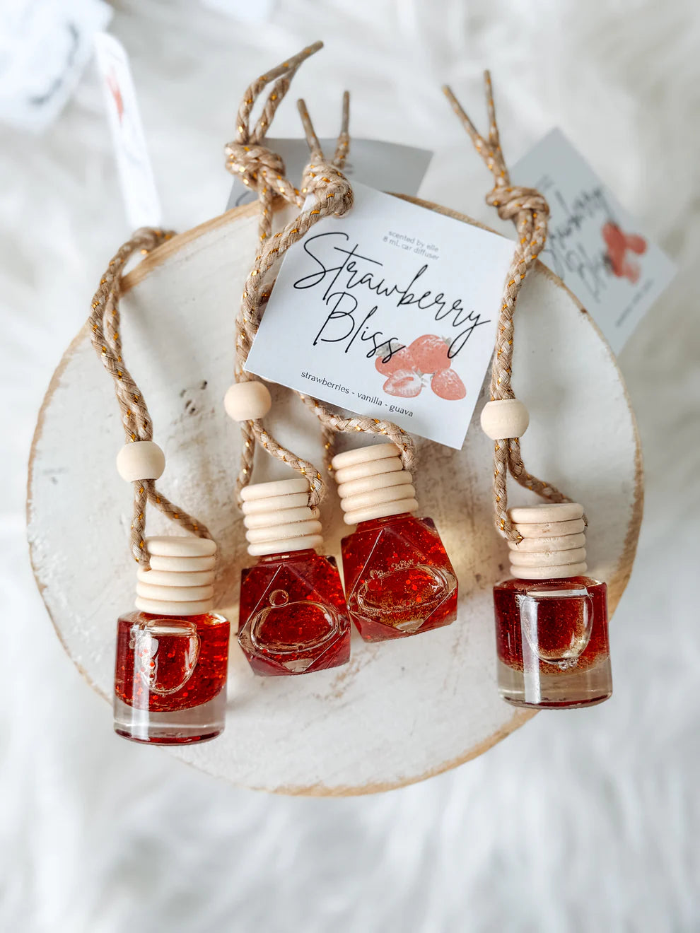 Strawberry Bliss Scented by Elle Car Diffuser