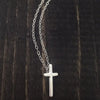 Philippians 4:13 Strength Cross Sterling Silver Necklace