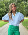 Striped Intentions High Neck Top