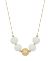 Giselle Large Wood Bead Ball Accent Necklace