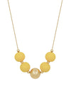 Giselle Large Wood Bead Ball Accent Necklace