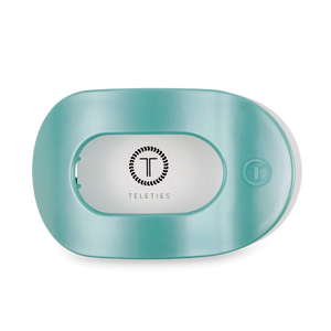 Teleties Totally Turquoise Flat Round Hair Clip