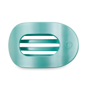 Teleties Totally Turquoise Flat Round Hair Clip