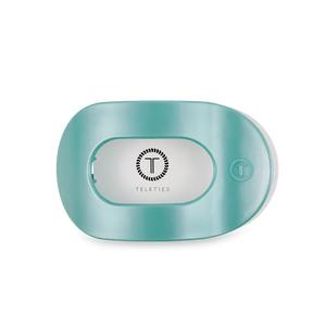Teleties Totally Turquoise Flat Round Hair Clip