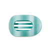 Teleties Totally Turquoise Flat Round Hair Clip