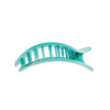 Teleties Totally Turquoise Flat Round Hair Clip