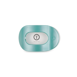 Teleties Totally Turquoise Flat Round Hair Clip