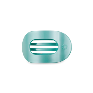 Teleties Totally Turquoise Flat Round Hair Clip