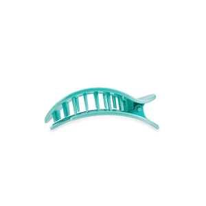 Teleties Totally Turquoise Flat Round Hair Clip