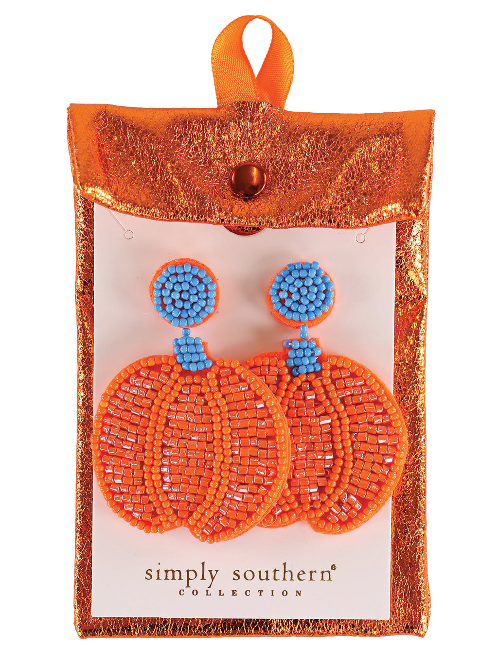 Pumpkin Simply Southern Statement Earrings