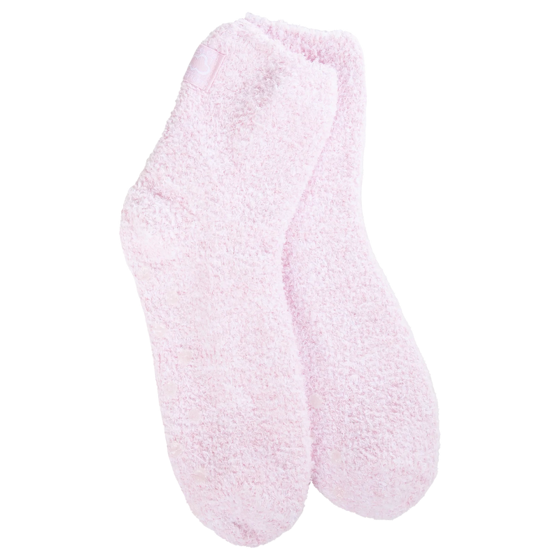 Orchid Pink Cozy Quarter with Grippers World's Softest Socks