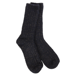 Black Ragg Feather Crew World's Softest Socks