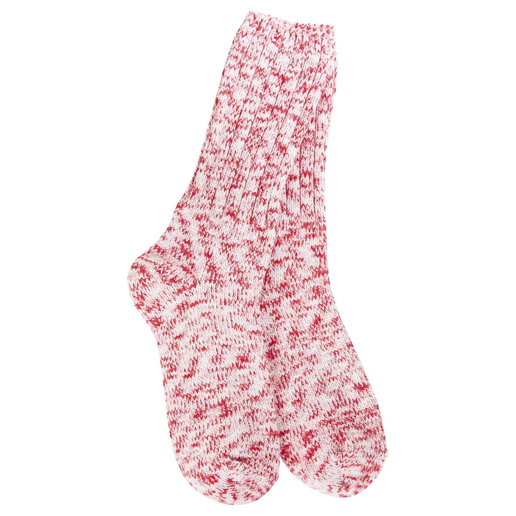 Peppermint Holiday Ragg Crew World's Softest Socks