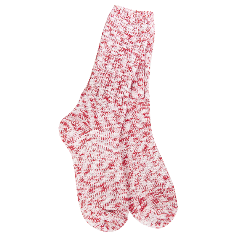 Peppermint Holiday Ragg Crew World's Softest Socks