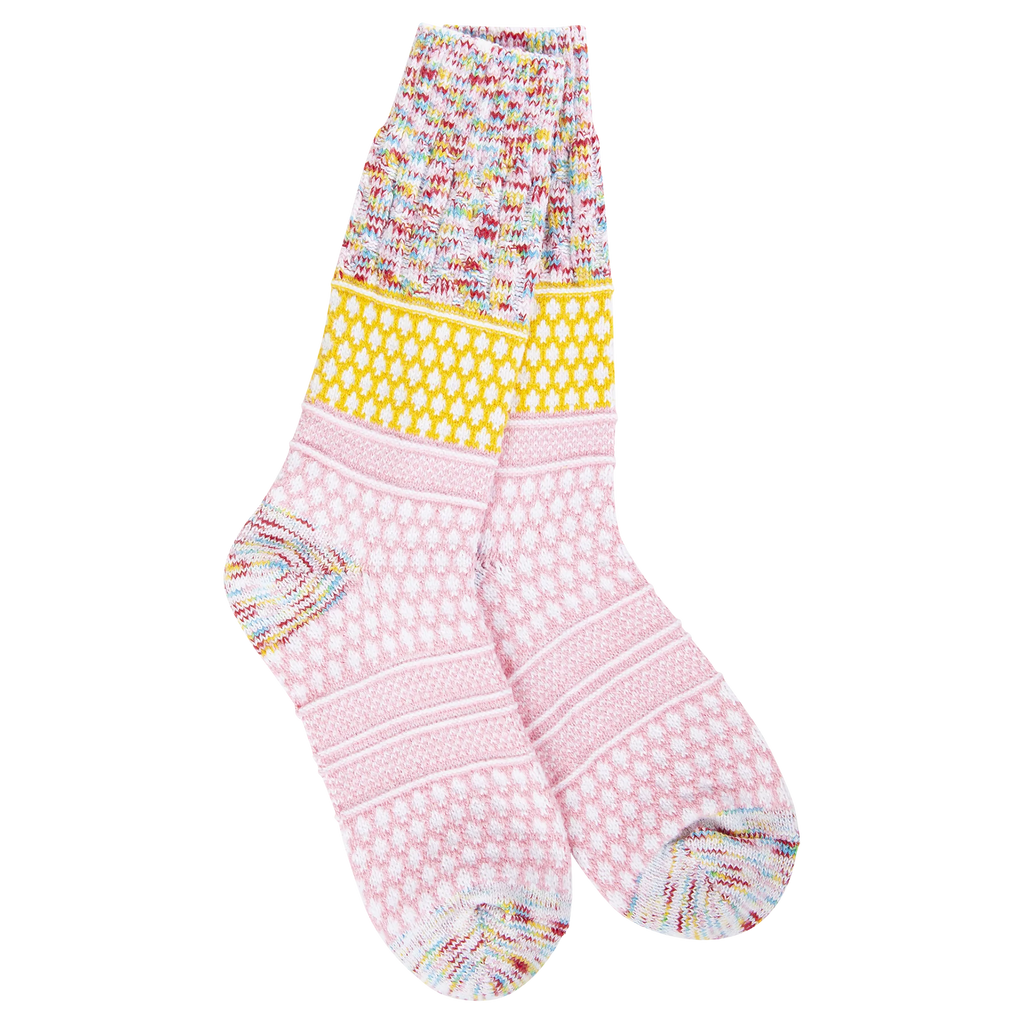 Whimsical Multi Gallery Textured Crew World's Softest Socks