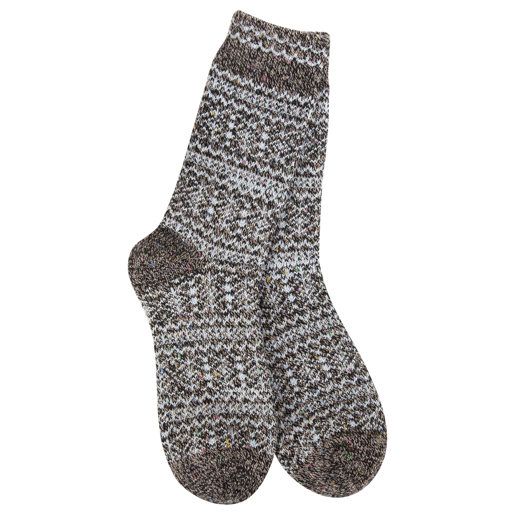 Blue Dark Confetti Holiday Crew World's Softest Socks